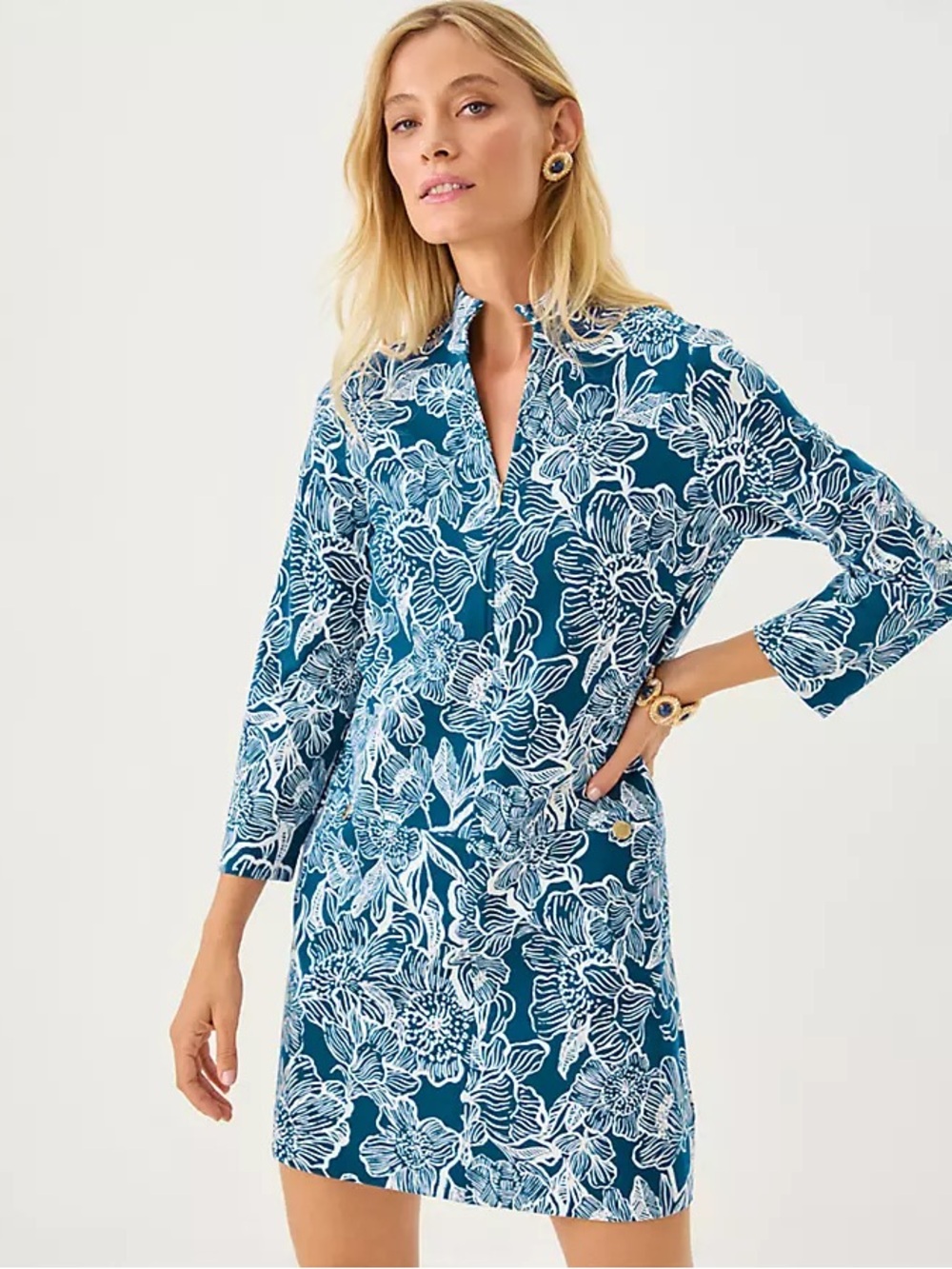 NWT Lilly Pulitzer Rosie Dress in Starlight Navy Unforgettable - Size S